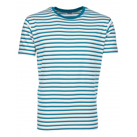 T-Shirt bleu coton - 1967 Sports Tee Vinson blue - Pike Brothers