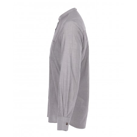 Hemd mit Stehkragen 100 % Baumwolle - 1923 Buccanoy Shirt Stone Chambray - Pike Brothers