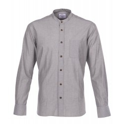 Band collar shirt 100% cotton - 1923 Buccanoy Shirt Stone... 2