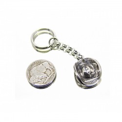 Schlüsselanhänger "Cowboy Hat" Buffalo Nickel - Black...