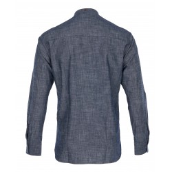 Chemise col mao 1923 Buccanoy Shirt Huaba blue - Pike... 2
