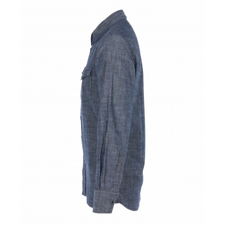 Overhemd 1952 Rider Shirt Huaba blue - Pike Brothers