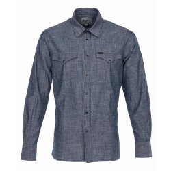 Chemise 1952 Rider Shirt Huaba blue - Pike Brothers