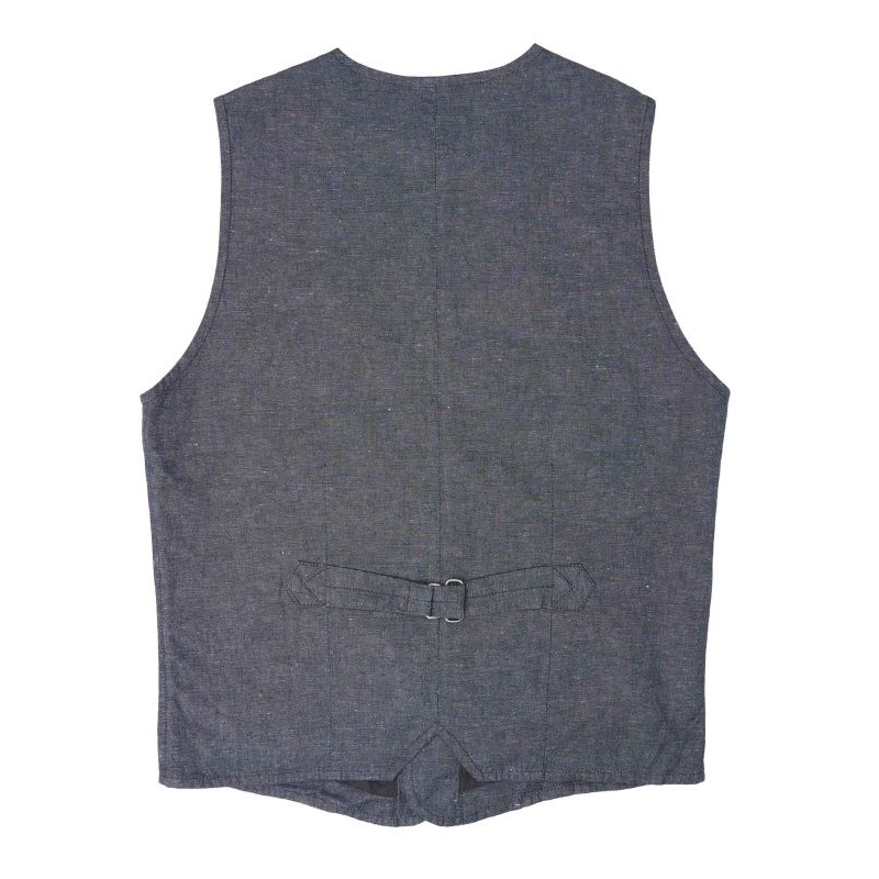 Grijs katoen-linnen gilet 1905 Hauler Vest...