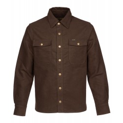 Hemd 1943 CPO Shirt Moleskin soil brown - Pike Brothers