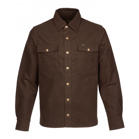 Chemise 1943 CPO Shirt Moleskin soil brown - Pike Brothers