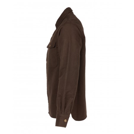 Chemise 1943 CPO Shirt Moleskin soil brown - Pike Brothers