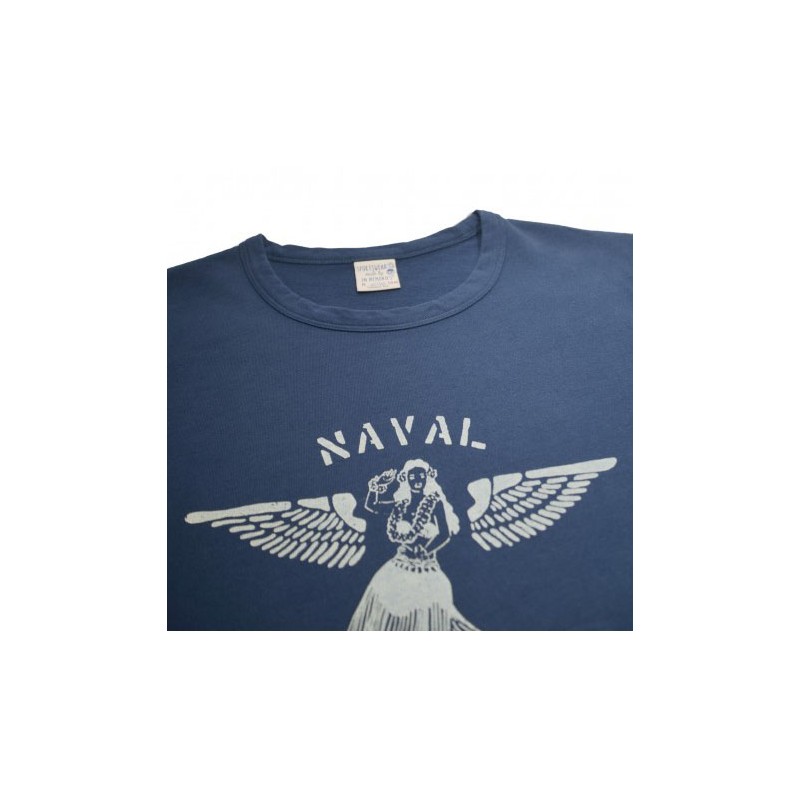 T-Shirt NAVY Naval Aviation Grey on Blue - In...
