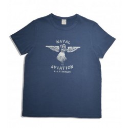 T-Shirt NAVY Naval Aviation Grey on Blue - In Memories...