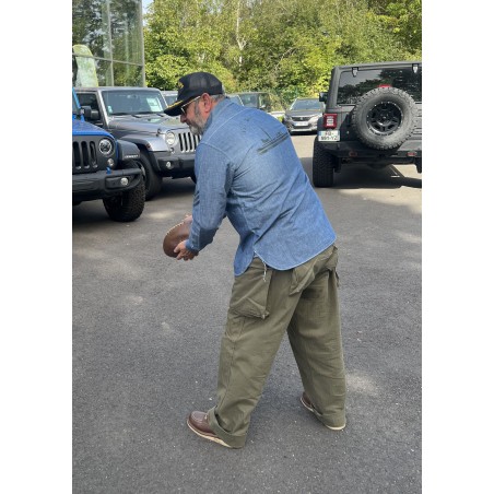 Chemise USN Chambray Shirt "SAN PEBBLE" - In Memories Sportswear