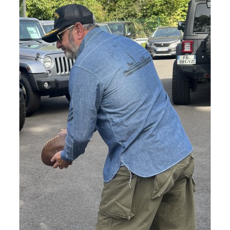 Chemise USN Chambray Shirt "SAN PEBBLE" - In Memories Sportswear