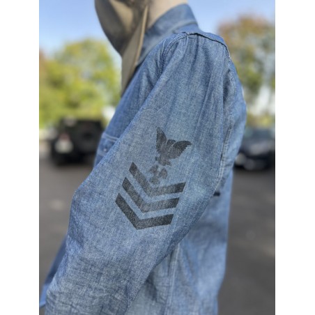 Chemise USN Chambray Shirt "SAN PEBBLE" - In Memories Sportswear