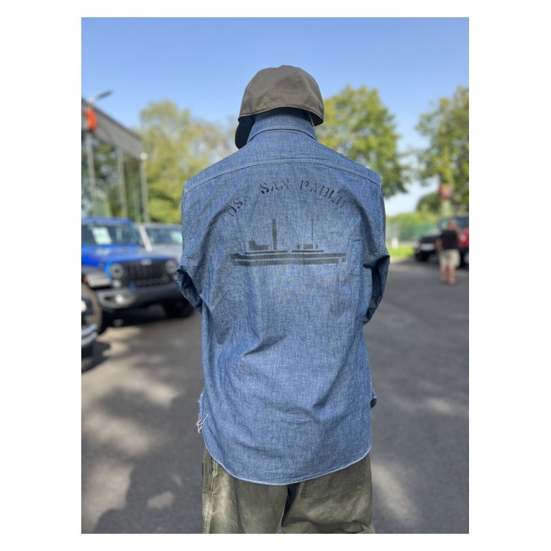Hemd USN Chambray Shirt "SAN PEBBLE" - In...
