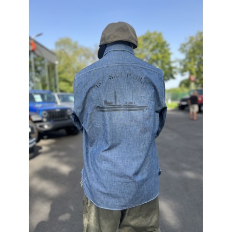 Chemise USN Chambray Shirt "SAN PEBBLE" - In Memories Sportswear