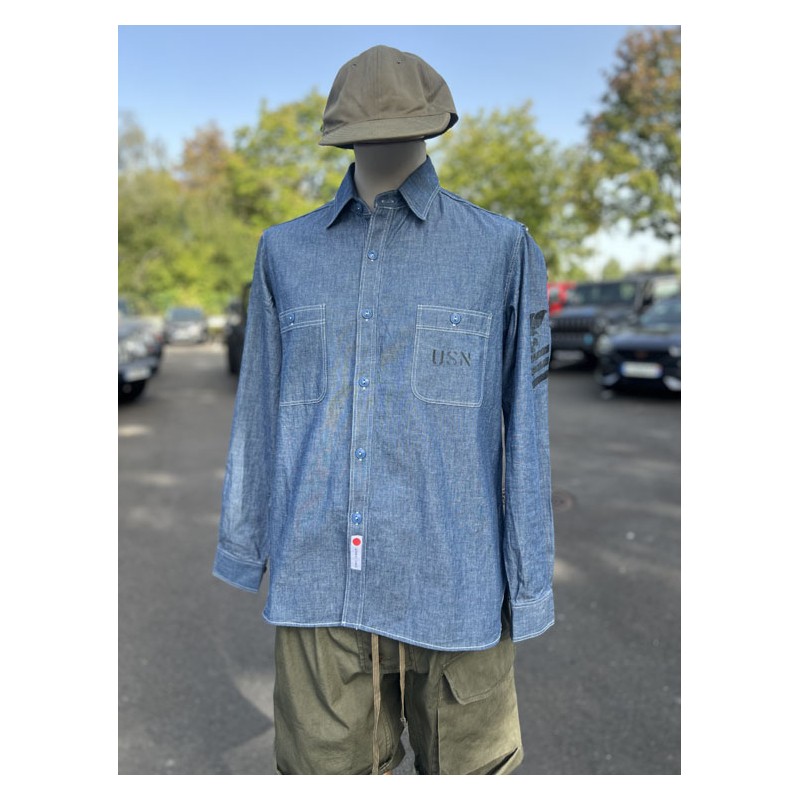 USN Chambray Shirt "SAN PEBBLE" - In Memories...