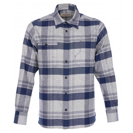 Chemise 1937 Roamer Shirt Elliott blue - Pike Brothers