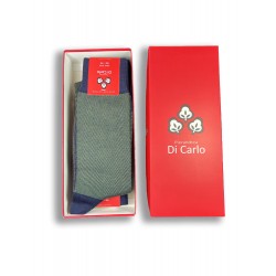 Onda CH Navy & Khaki Socks - Di Carlo