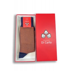 Socken Onda CH navy & orange - Di Carlo