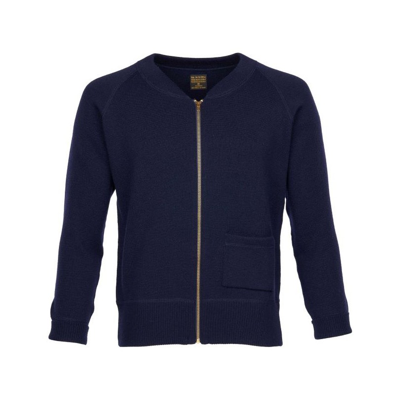 C2 merino wool cardigan Sweater NAVY 1943 -...