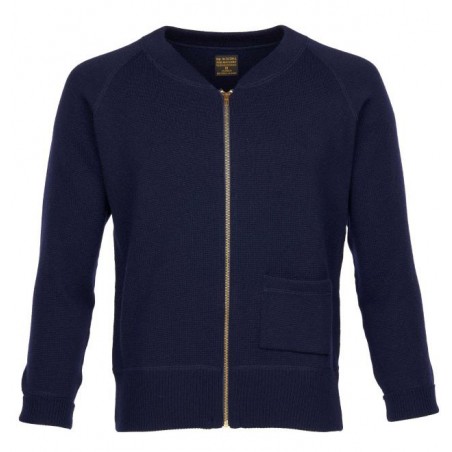 C2 merino wool cardigan Sweater NAVY 1943 - Pike Brothers
