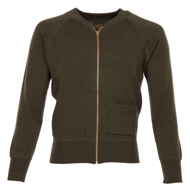 Weste C2 Merinowolle Sweater USAAF 1943 Olive...