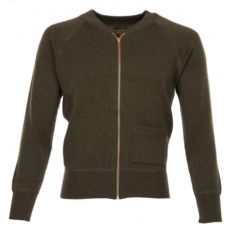Vest C2 merino wol Sweater USAAF 1943 Olive Drab - Pike Brothers