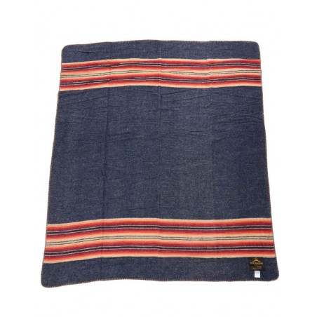 Couverture Plaid 1969 Denakatee wool blanket navy - Pike Brothers