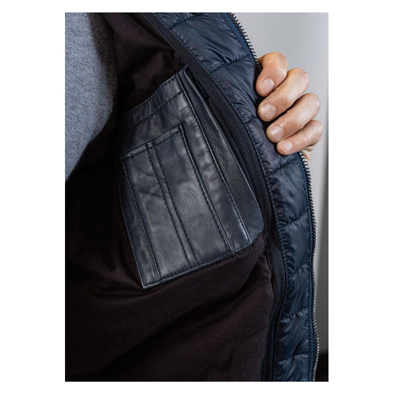 Black Leather Pilot Jacket RAFAL YCON Black -...