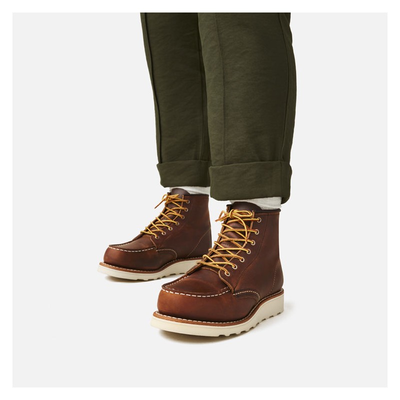 Women's 6" Classic Moc Copper 3428 Rough &...