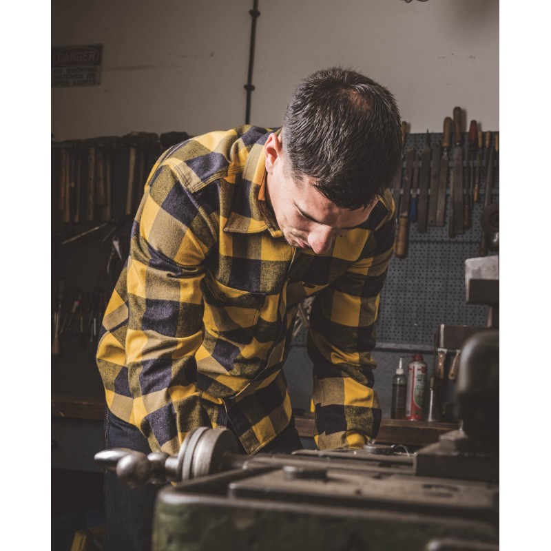 Chemise 1943 CPO Shirt Buffalo yellow flannel -...