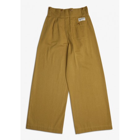 Pantalon tailleur femme écru olive - Deus Ex Machina