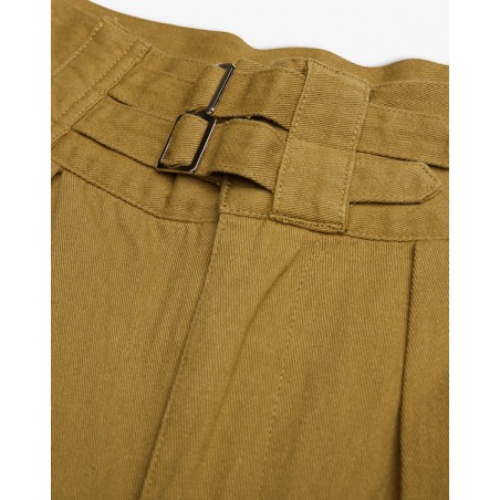 Pantalon tailleur femme écru olive - Deus Ex Machina