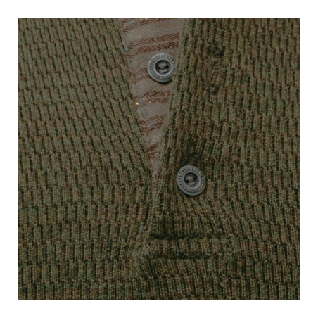 Wollpullover Manda Leca Khaki - Fleurs de Bagne
