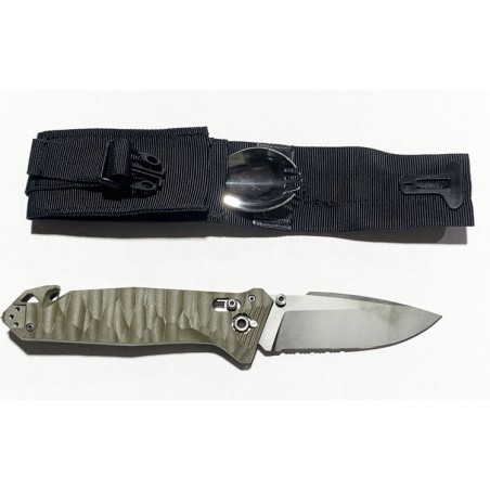CAC® Knife Serration Blade with Fork, Corkscrew and Sheath — French Army