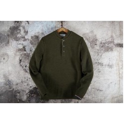 Manda Leca Khaki Wool Sweater - Fleurs de Bagne