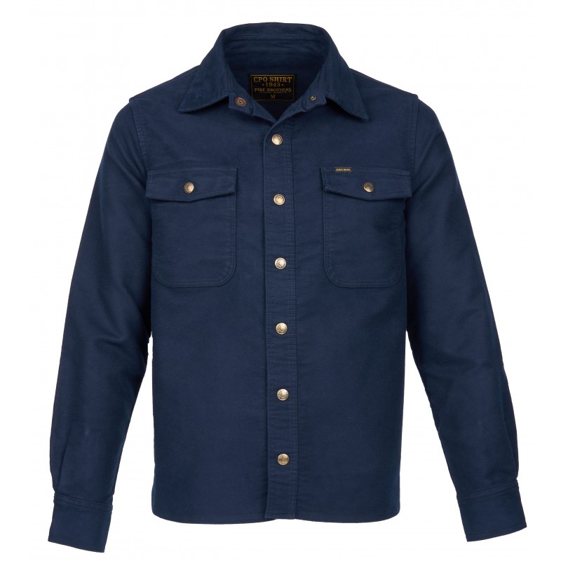 Hemd 1943 CPO Shirt Moleskin navy - Pike Brothers