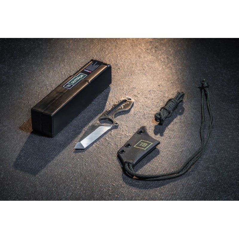 Couteau S-NECK TB Outdoor avec étui Kydex et...