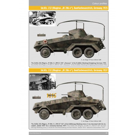NUTS & BOLTS VOL. 48 - schwerer Panzerspähwagen sobre chasis Büssing-NAG, Daimler-Benz y Magirus, Sd.Kfz. 231, 232 y 263