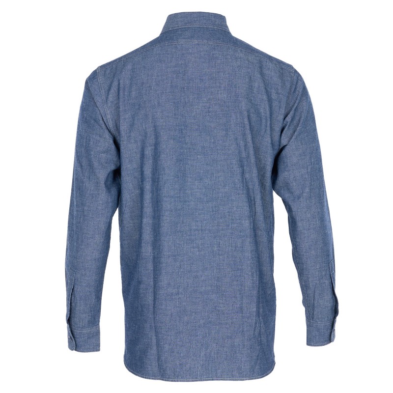 Hemd 1940 USN Chambray Shirt Harbor Blue - Pike...