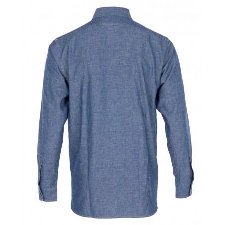 1940 USN Chambray Shirt Harbor Blue - Pike Brothers