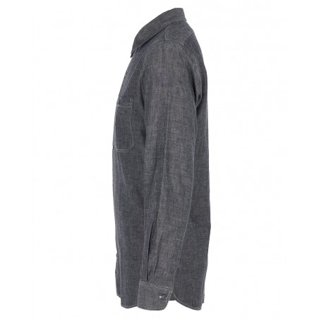 1940 USN Chambray Shirt Harbor Grey - Pike Brothers