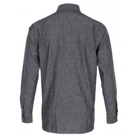 1940 USN Chambray Shirt Harbor Grey - Pike Brothers