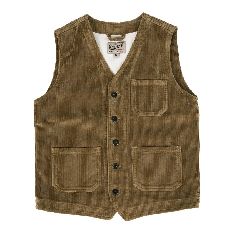1937 Roamer Vest Light Brass Cord Corduroy Vest...