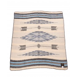 Decke Plaid 1969 Chimayo blanket blue – Pike Brothers 2