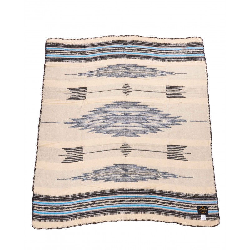 Decke Plaid 1969 Chimayo blanket blue – Pike...