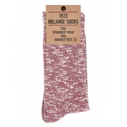 Sokken 1972 Melange Socks red - Pike Brothers
