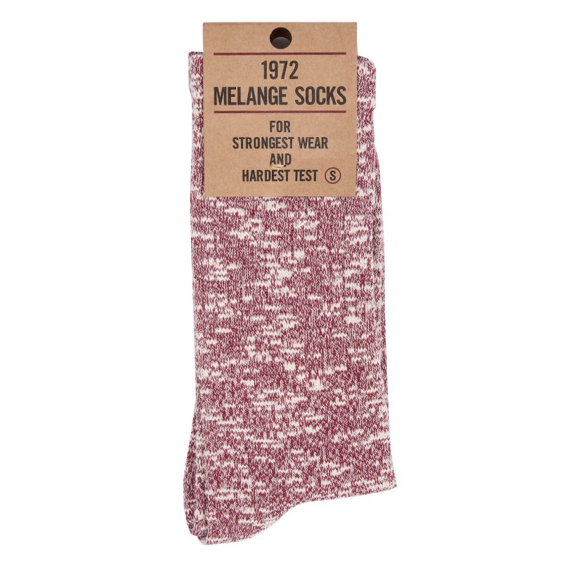 1972 Melange Socks red - Pike Brothers