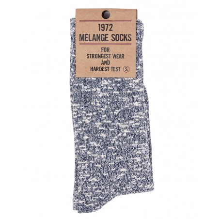 Chaussettes 1972 Melange Socks blue - Pike Brothers