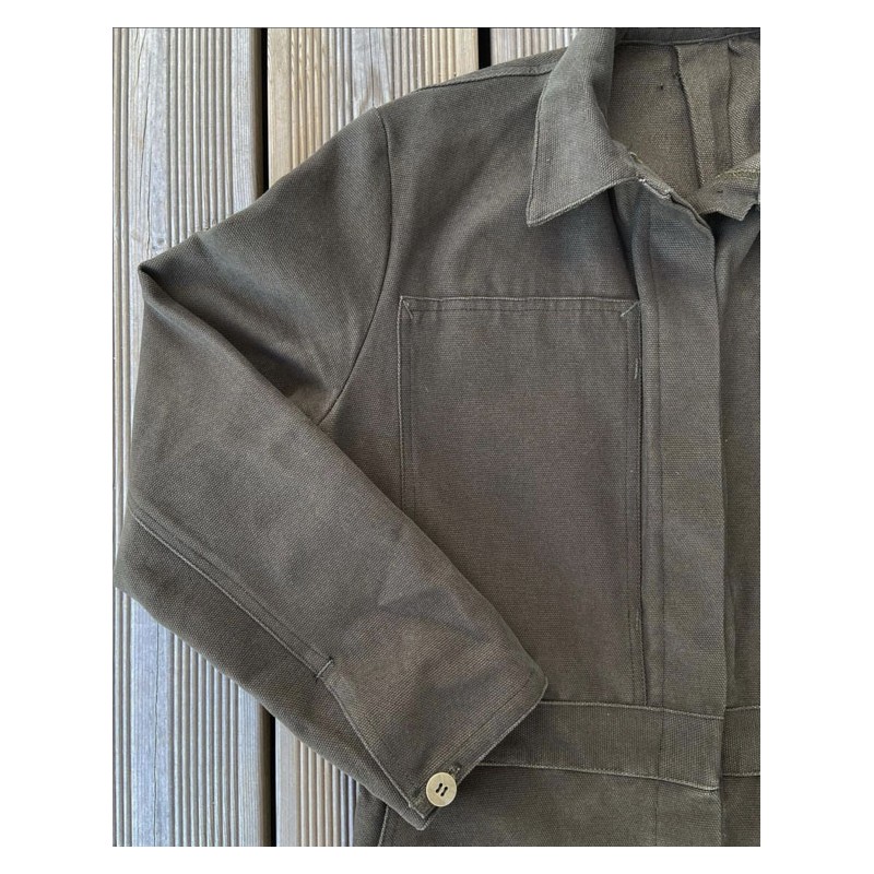 The "Louv" Women's Canvas Khaki Boilersuit -...