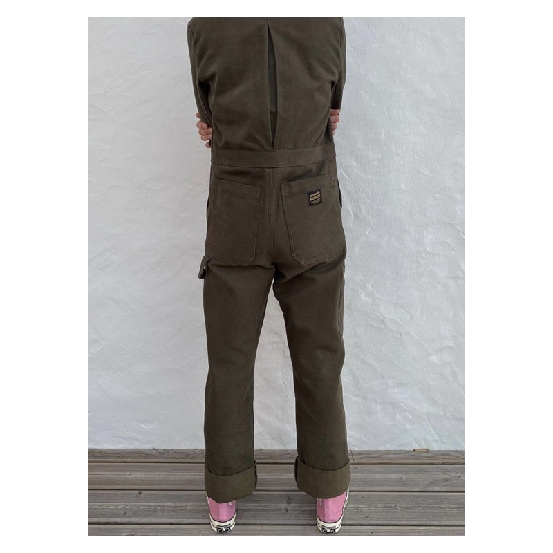 Damesoverall "Louv" Canvas Khaki - L'Ouvrière...